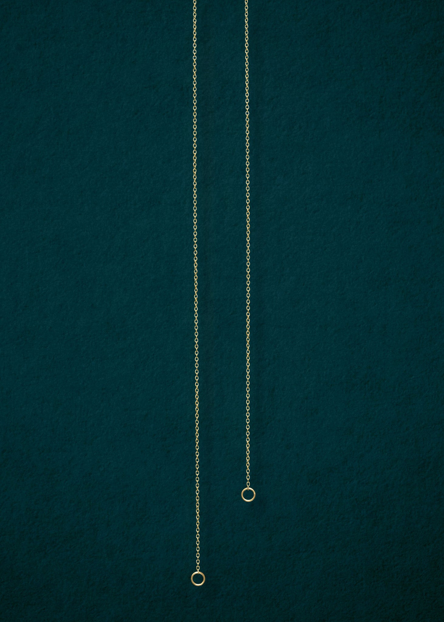 Golden Grace Cable Chain, a 20-inch 14K solid gold necklace by whywhy NYC, perfect as a foundation for charm styling.