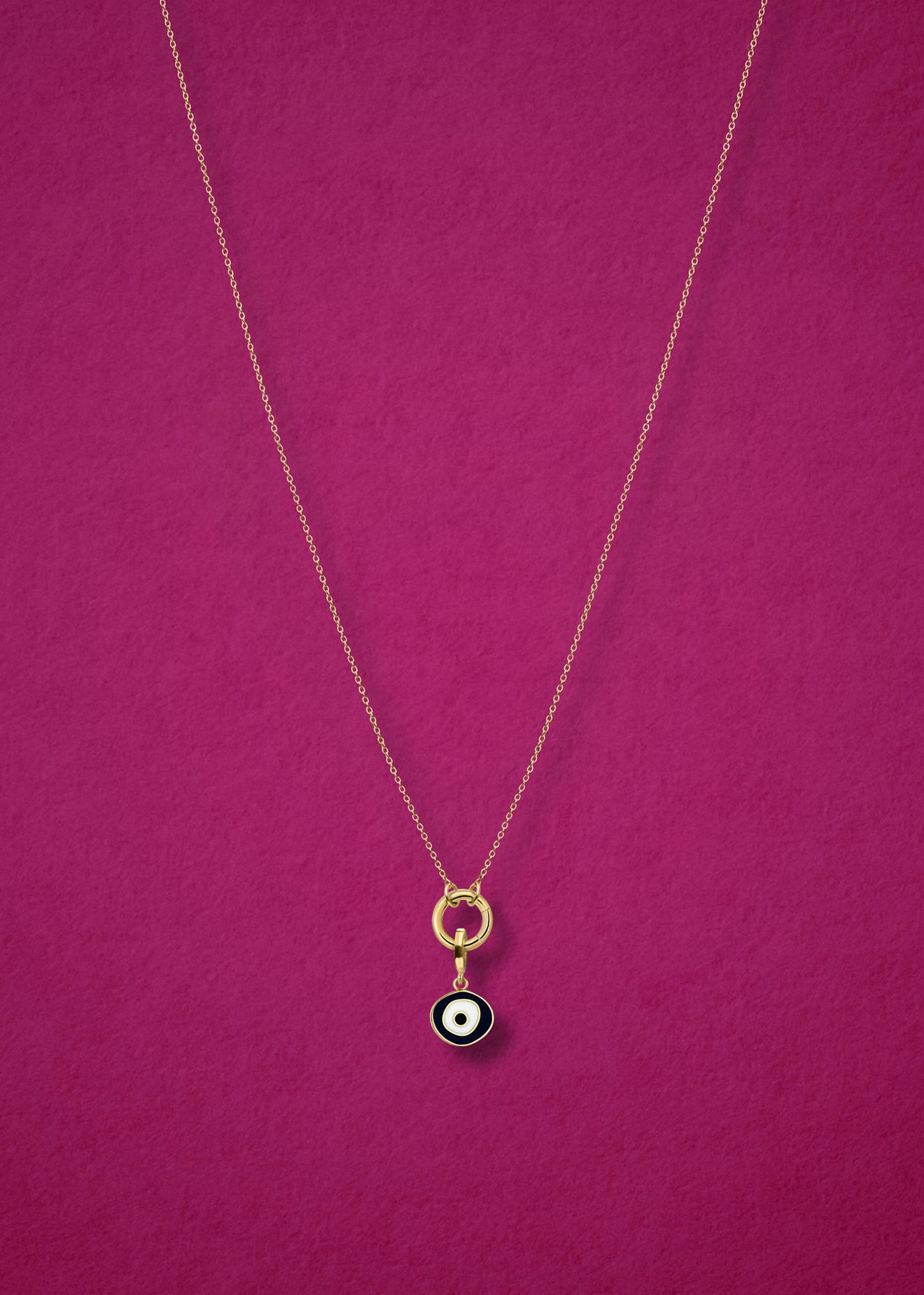 Golden Grace Obsidian Organic Evil Eye Necklace